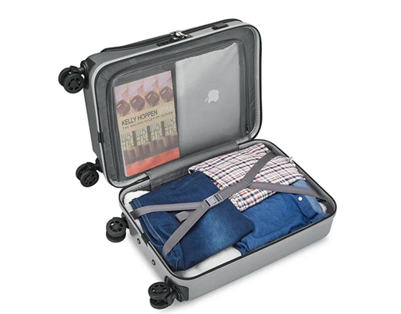 Rolling Travel Suitcase With USB Charger