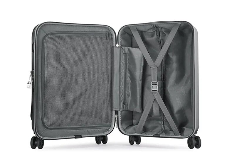 Rolling Travel Suitcase With USB Charger