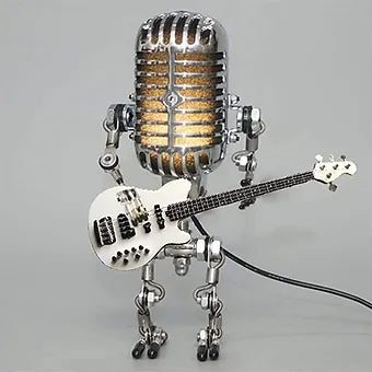 Vintage Microphone Robot Desk Lamp