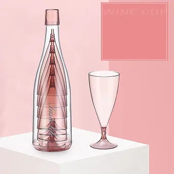 Integrated Champagne Glasses Bottle