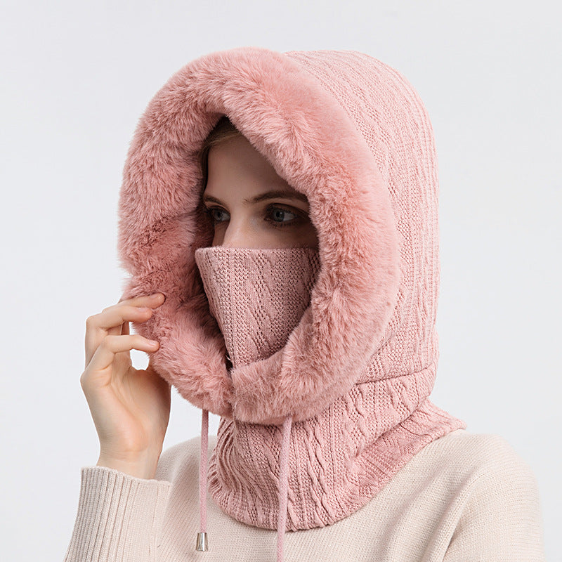 Scarf Mask Pullover Knitted Hat