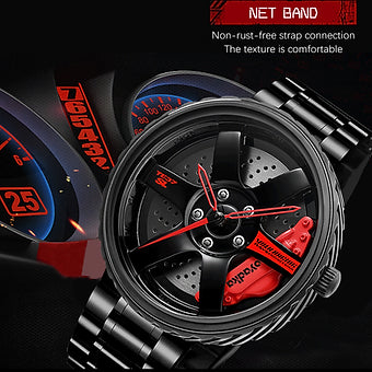 Men's Wheel Rim Hub Watch