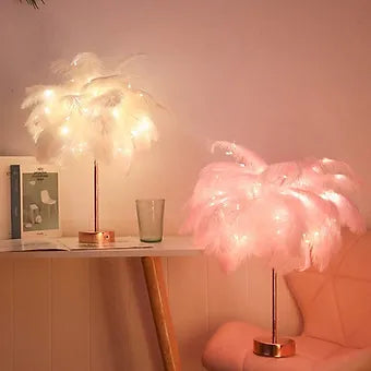 LED RC Feather Lamp