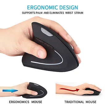 Ergonomic Vertical Wireless Mouse