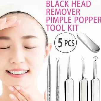 Stainless Steel Acne Blackhead Remover Kit