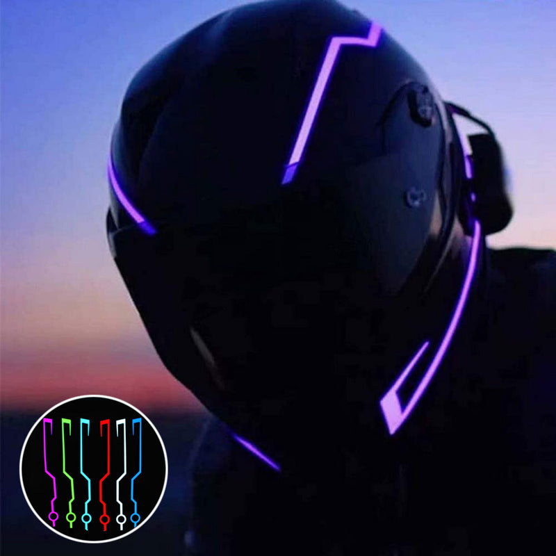 Motorcycle Helmet LED Strip Reflector