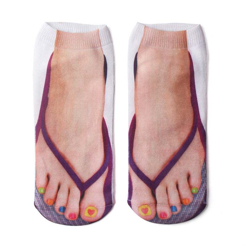 Funny 3D Ankle Socks