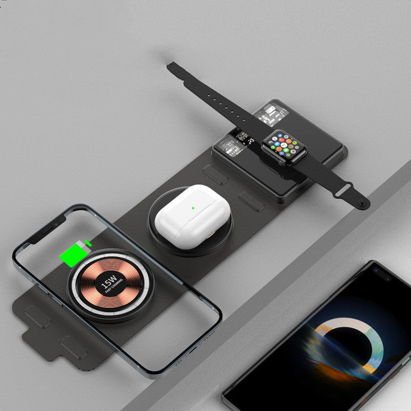 Foldable Magnetic Three In One Wireless Charger