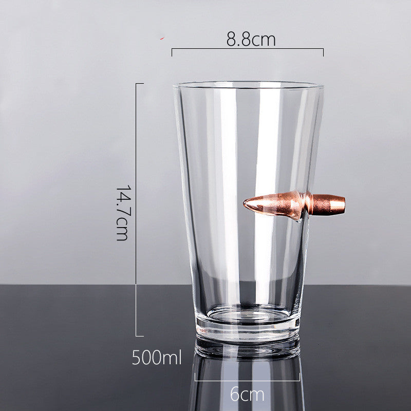 Creative Whisky Glass With Bullet