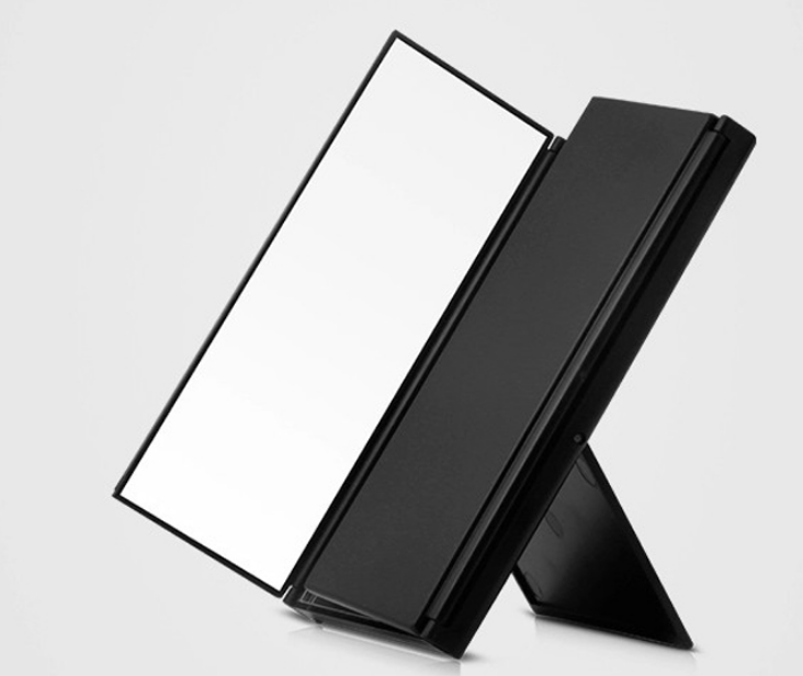 Desktop Portable LED Tri Fold Mirror