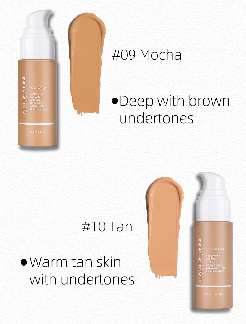 Matte Oil Control Concealer Liquid Foundation