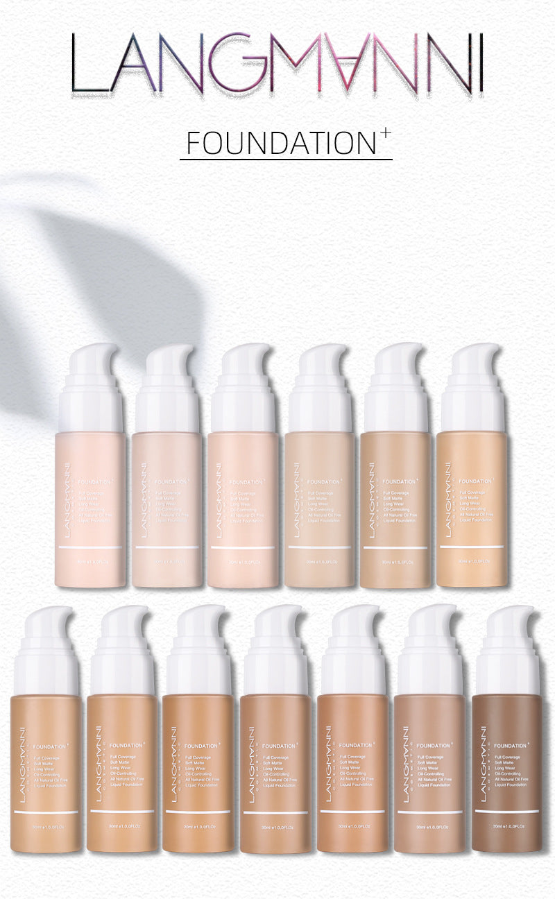 Matte Oil Control Concealer Liquid Foundation