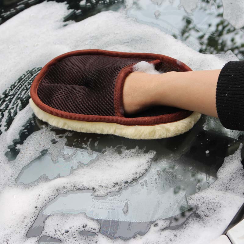 Soft Wool Car Washing Gloves