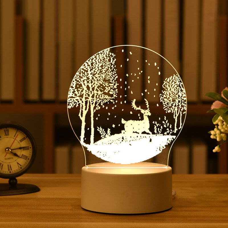 Creative 3D Acrylic Night Lamp