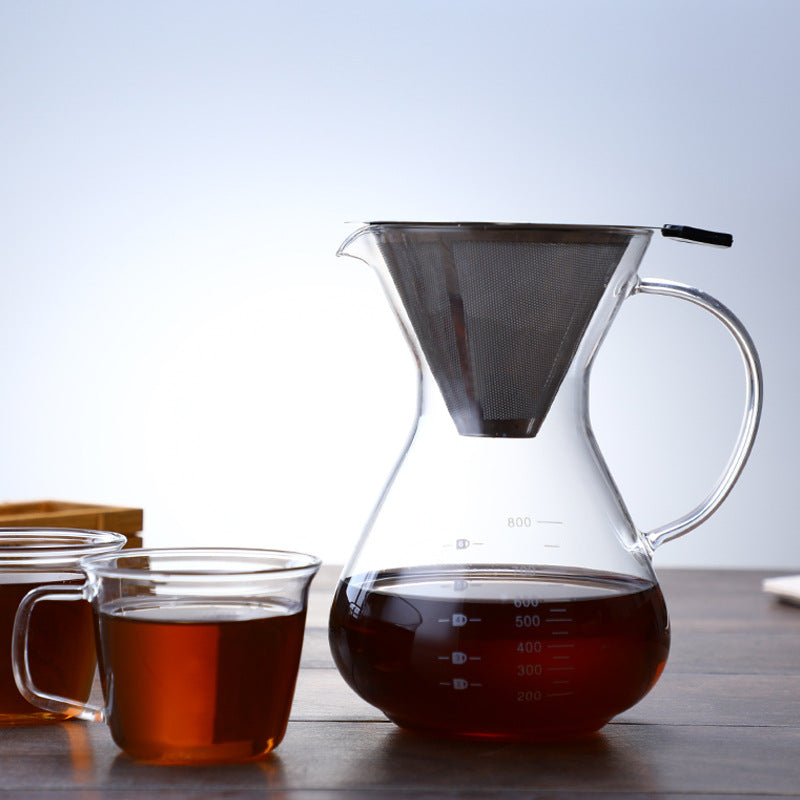 Hand Drip Coffee Pot With Strainer