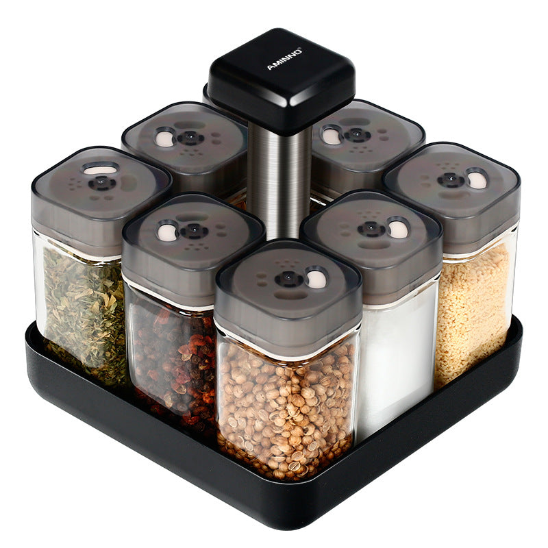 European Style Rotating Glass Seasoning Bottle