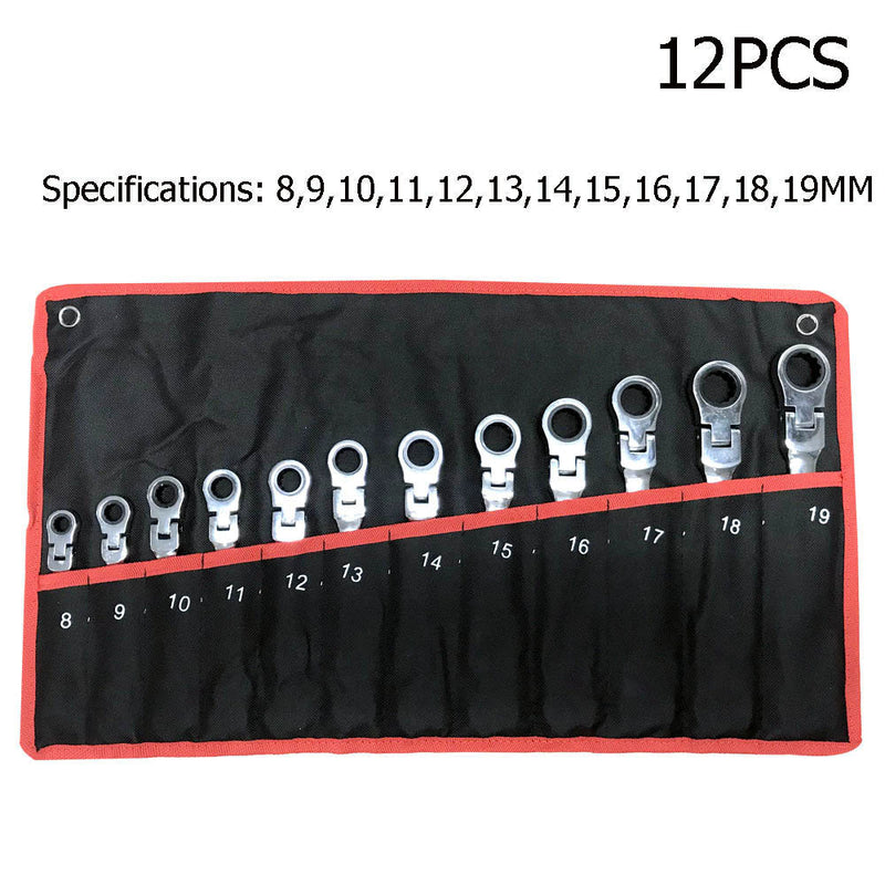 Movable Head Ratchet Wrench Set