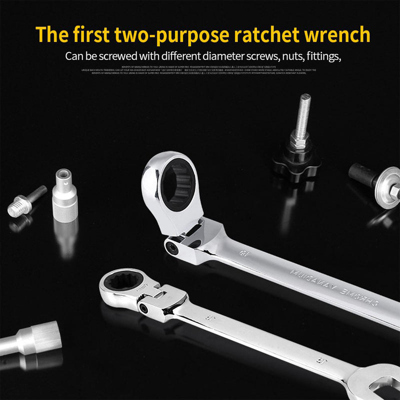 Movable Head Ratchet Wrench Set