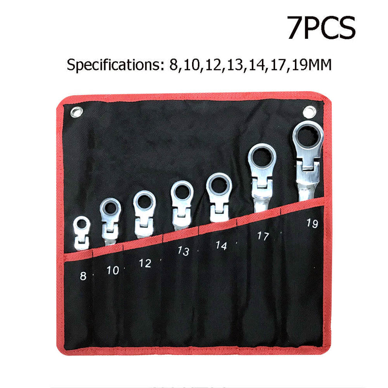 Movable Head Ratchet Wrench Set