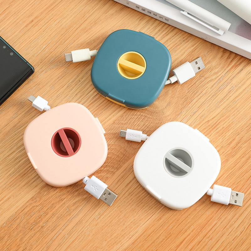 Multifunctional Mini Portable Data Cable Storage Box