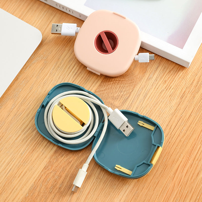 Multifunctional Mini Portable Data Cable Storage Box