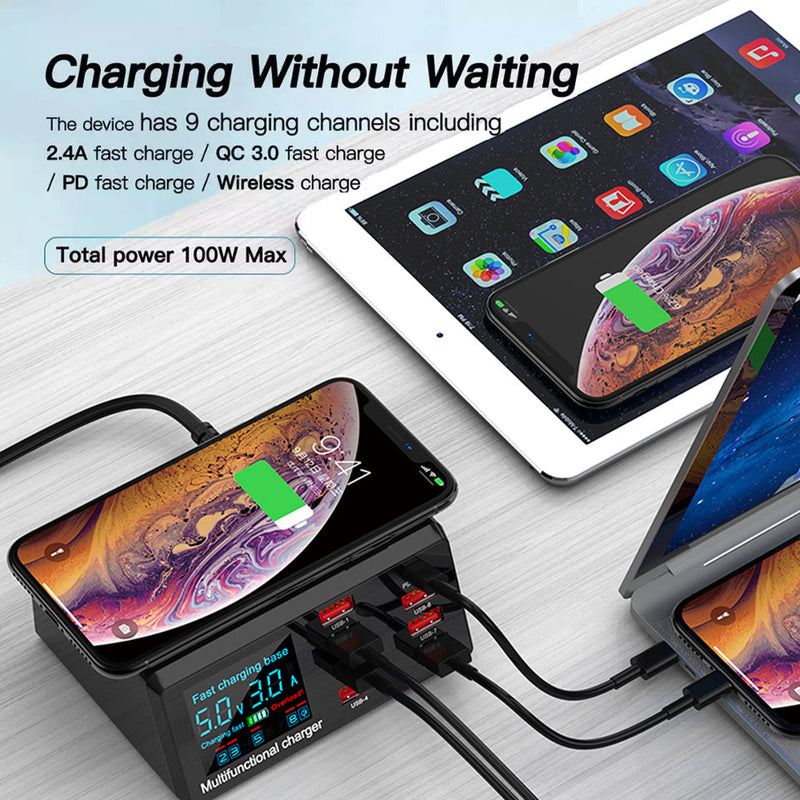8 USB ports Mobile Fast Charger
