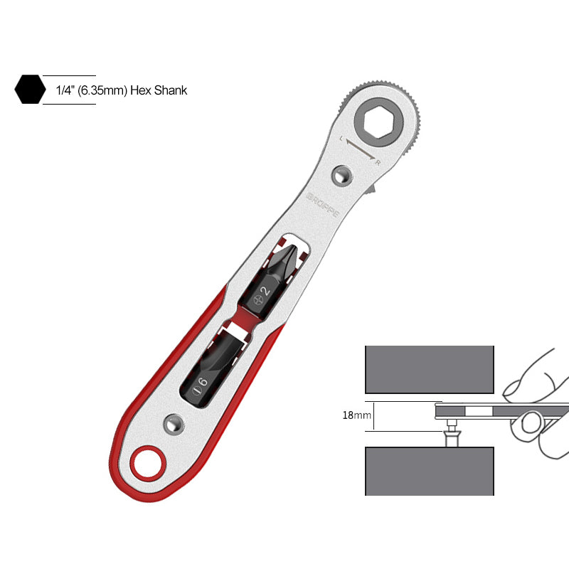 Multifunctional Turning Two Way Screwdriver