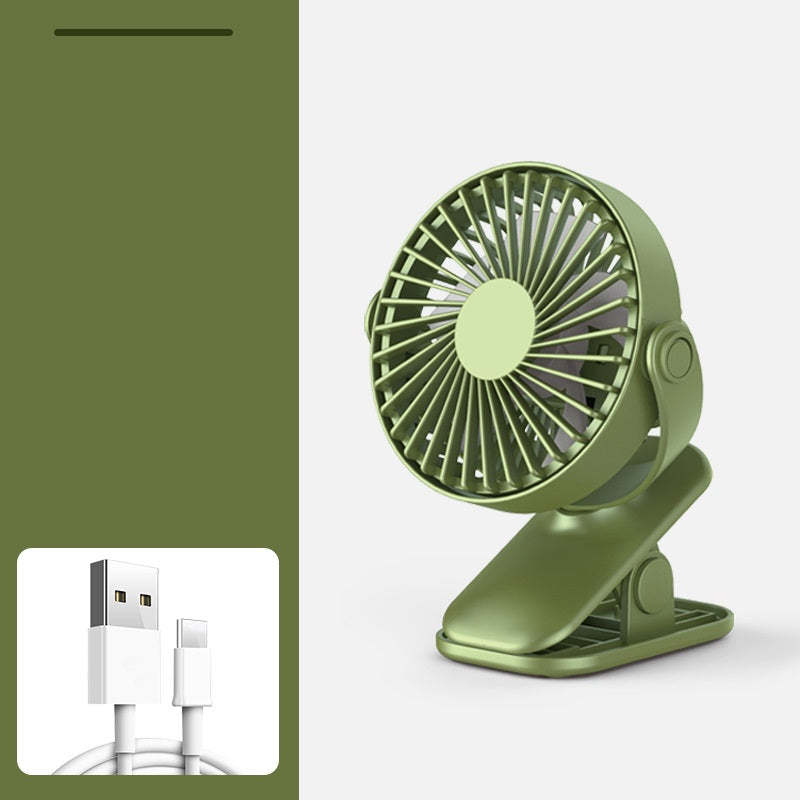 USB Rechargeable Clip Mini Fan