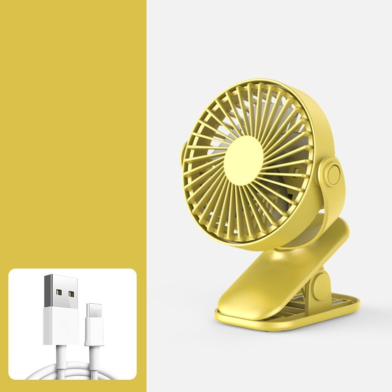 USB Rechargeable Clip Mini Fan