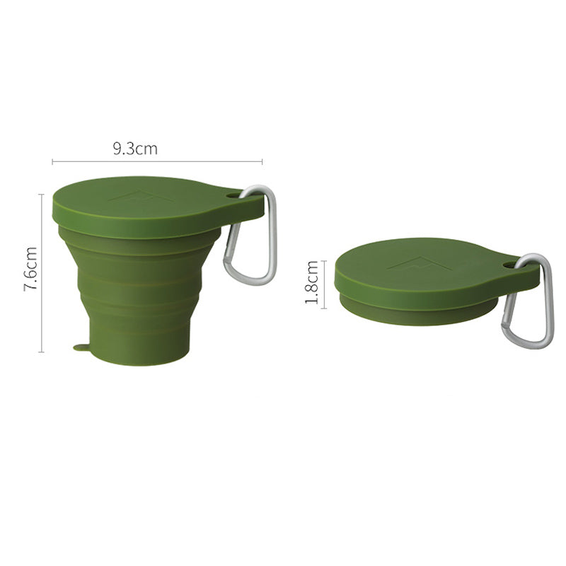 Silicone Folding Travel Cup With Lid