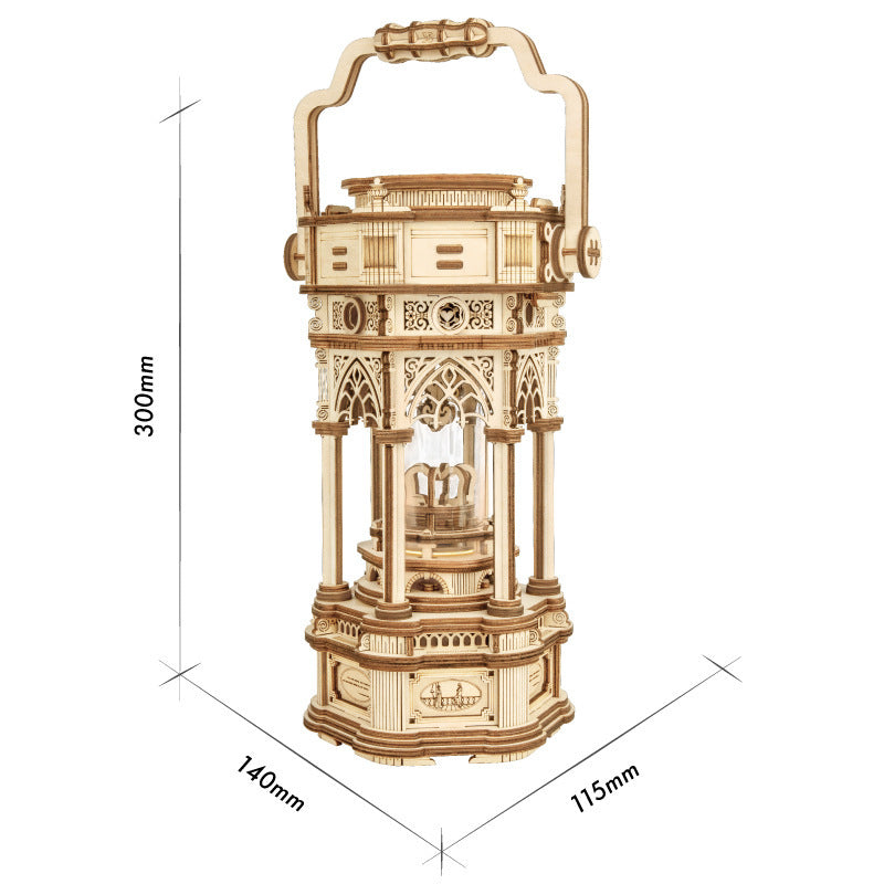 DIY 3D Wooden Puzzle Music Box Toy Gift