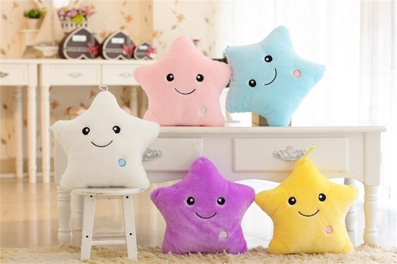 Colorful Luminous Star Pillow