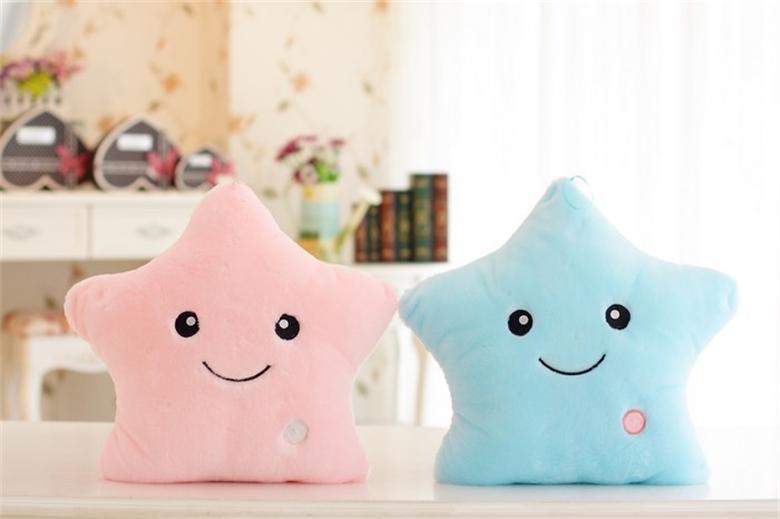 Colorful Luminous Star Pillow