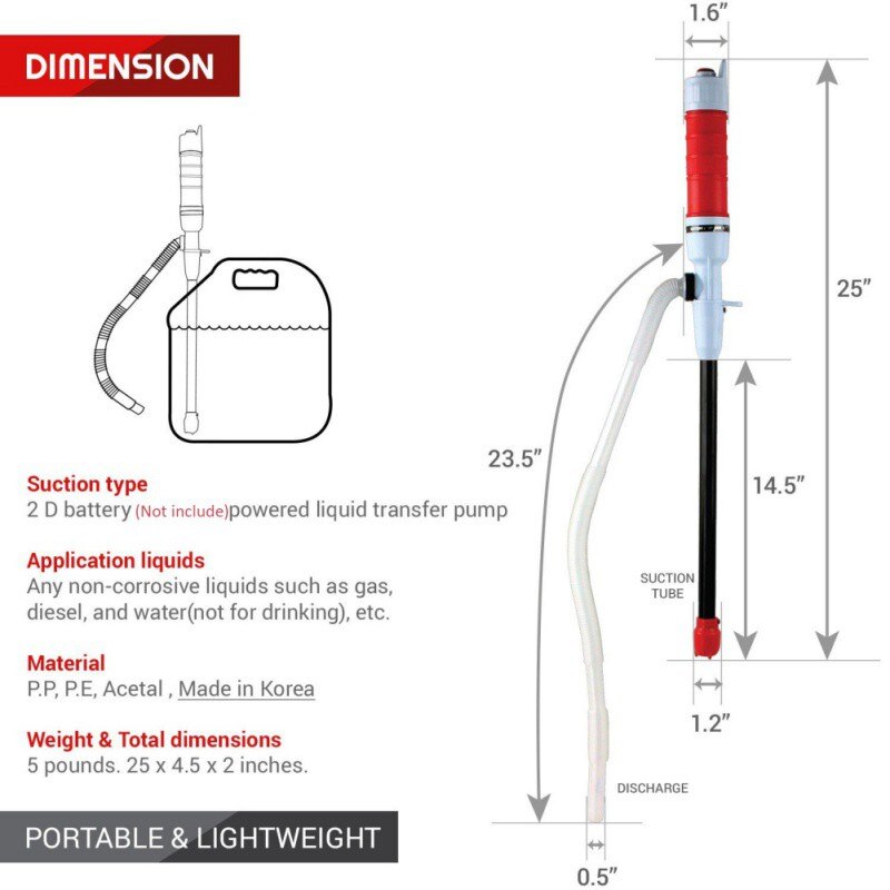 Portable Electric Liquid Transfer Pump