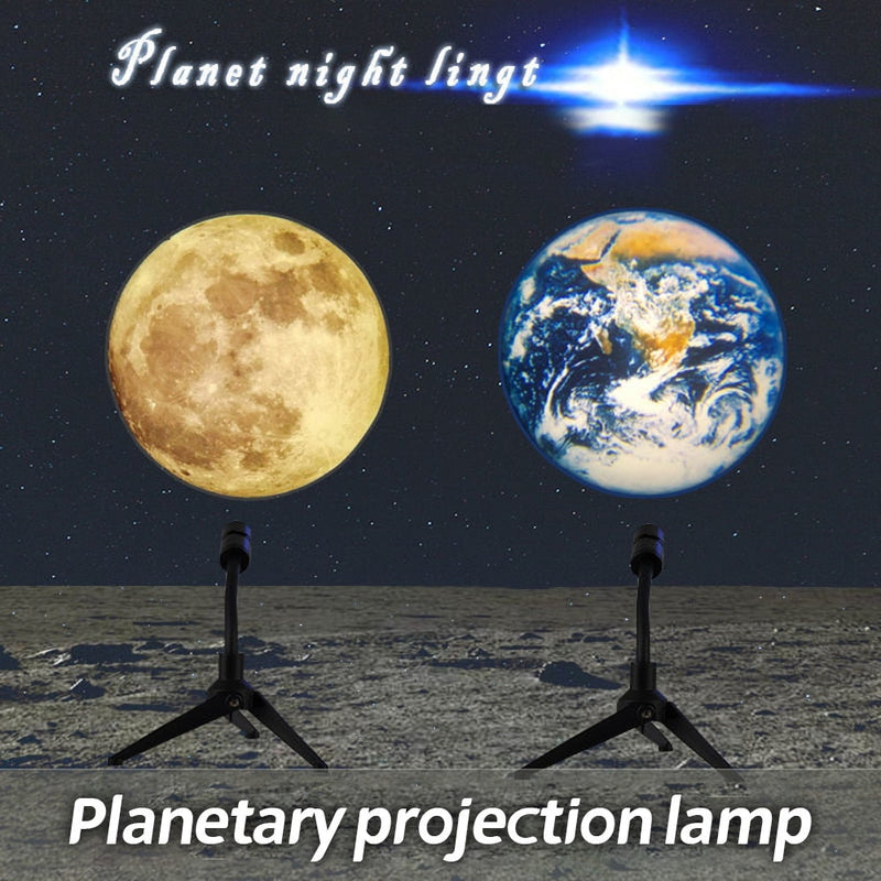 Earth Moon Decoration Rotatable Projector