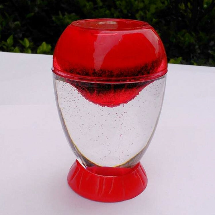 Volcanic Egg Oil Spill Hour Glass With Base