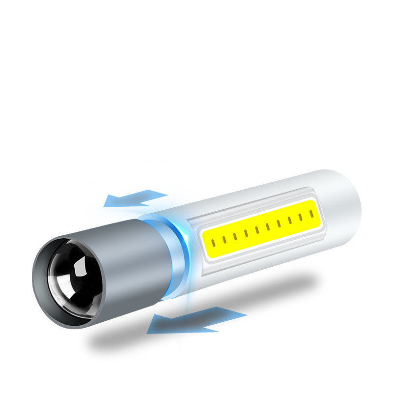 Zoom LED Rechargeable Mini Flashlight