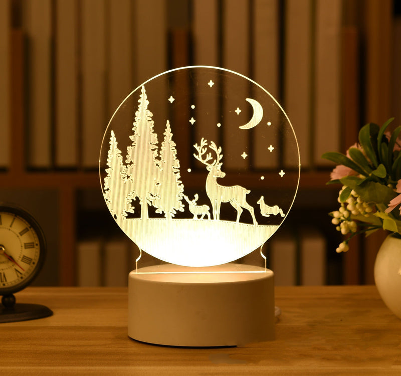 Creative 3D Acrylic Night Lamp