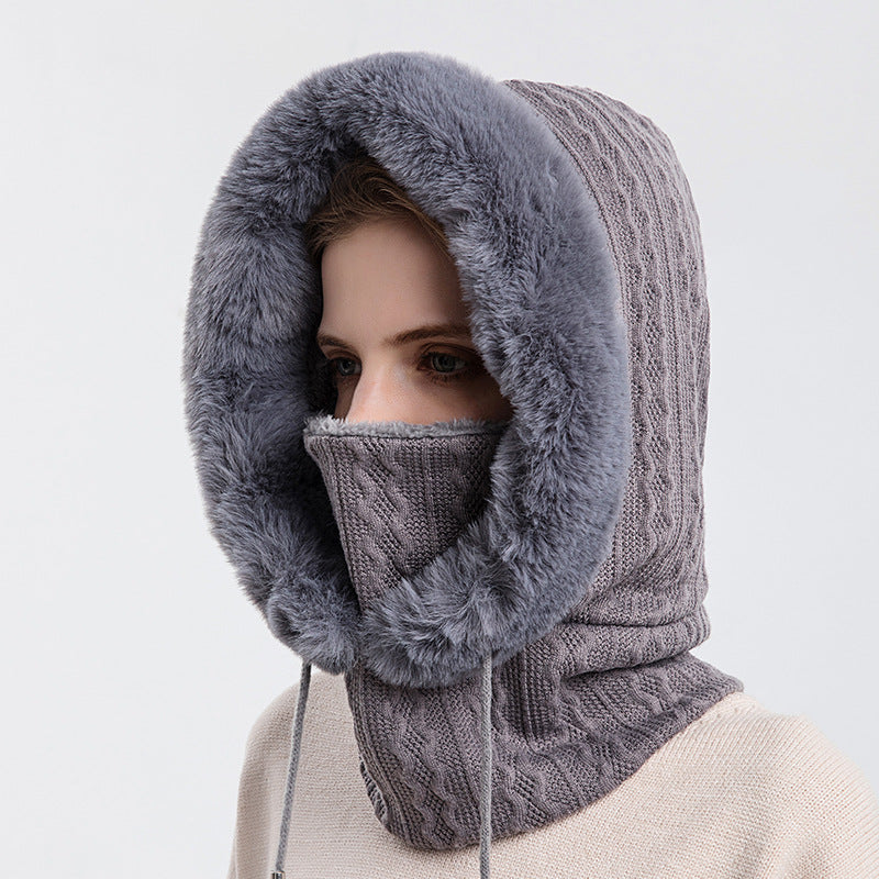 Scarf Mask Pullover Knitted Hat