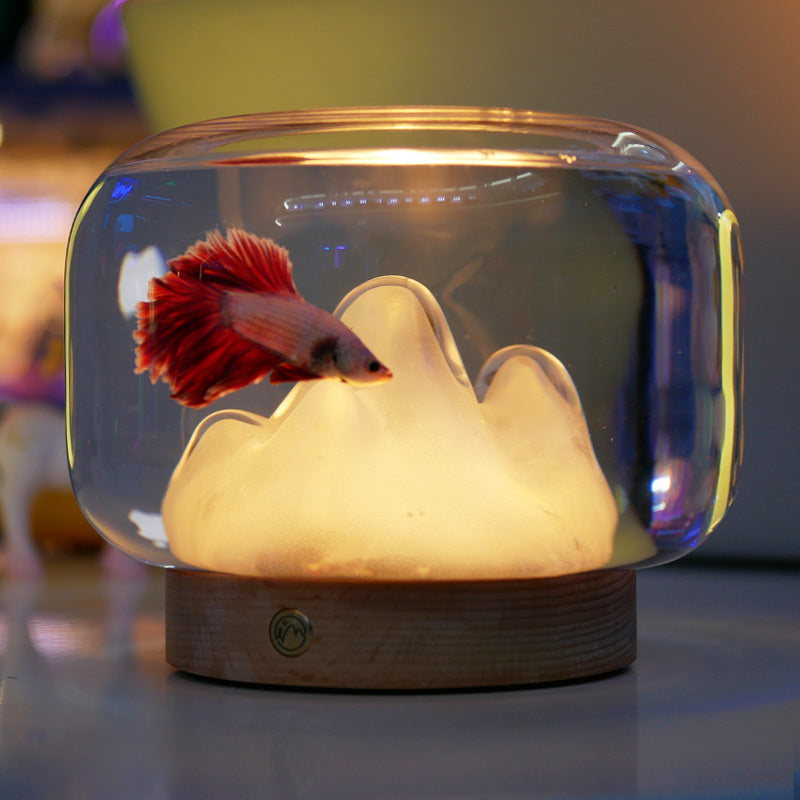 Snow Mountain Mini Fish Tank