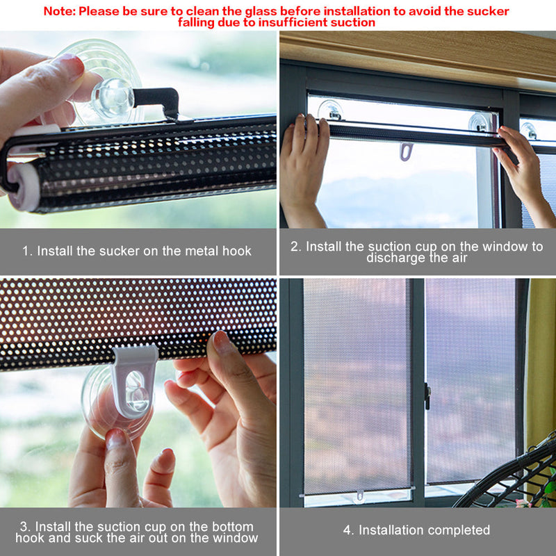 Punch Free Heat Insulation Blackout Curtain