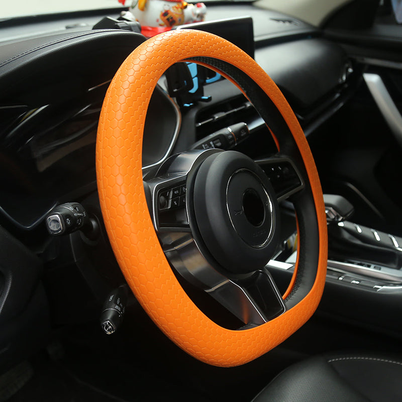 Honeycomb Silicone Steering Wheel Cover