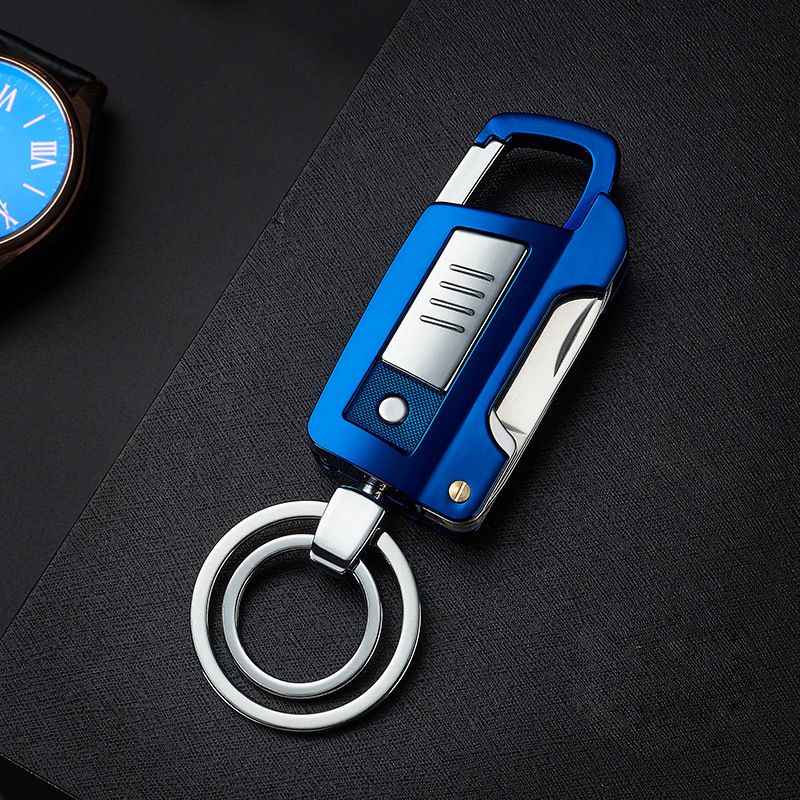 Multifunctional USB Lighter Keychain