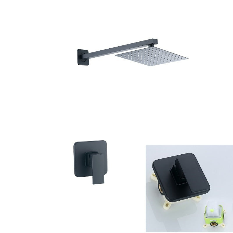 Digital Display Wall Mount Rainfall Shower Kit