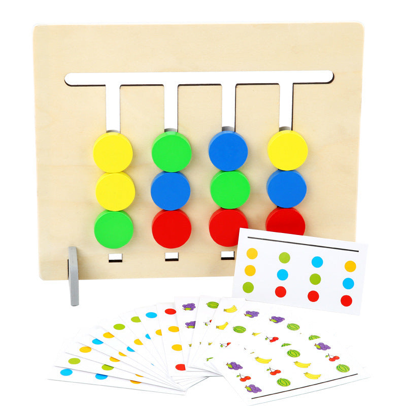 Wooden Slide Color Puzzle Game