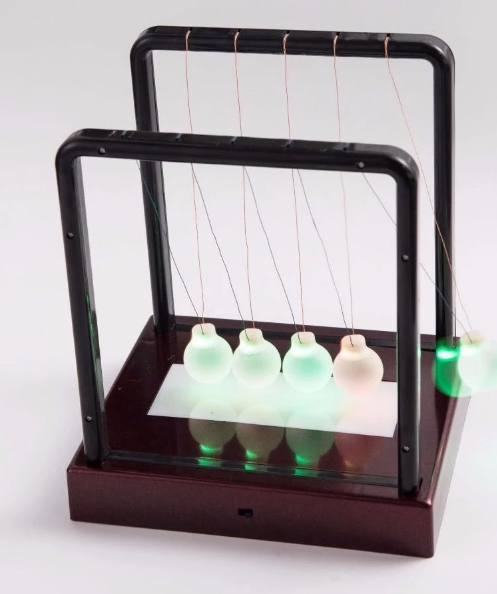 Colored Glowing Newton Pendulum