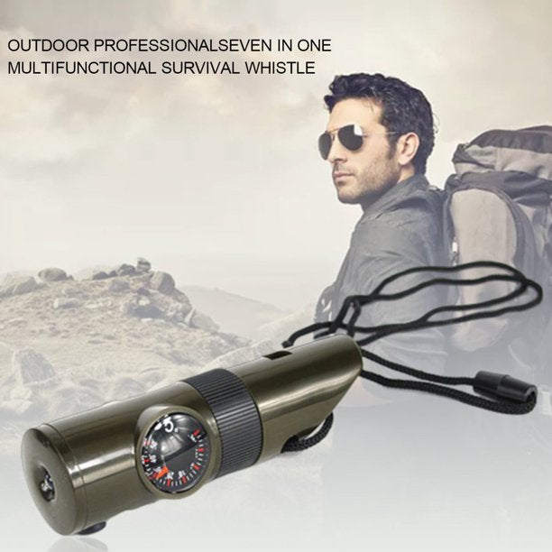 Seven-in-one Multifunctional Survival Whistle