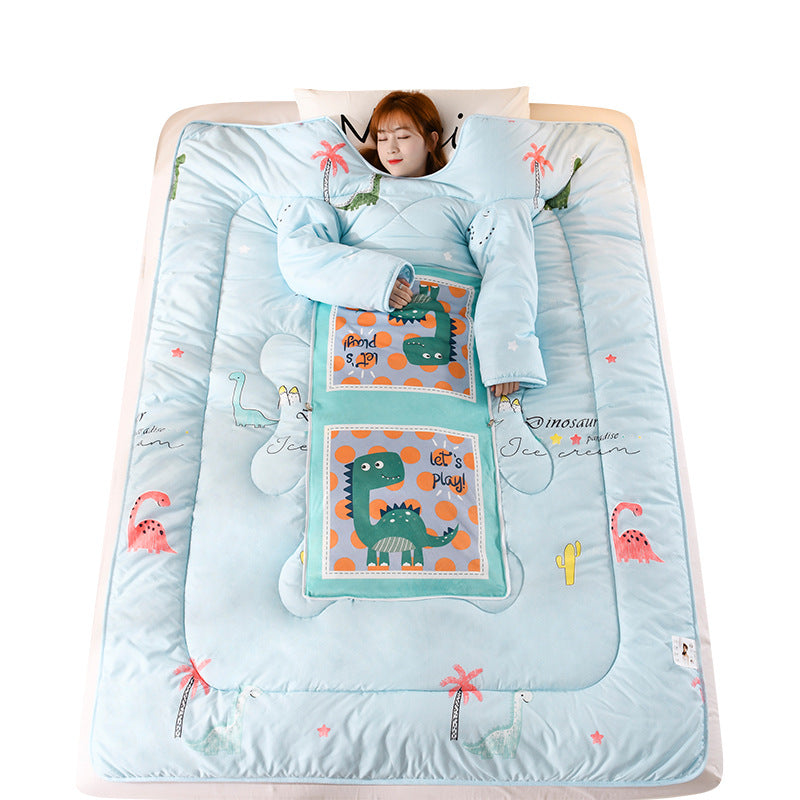 Thickened Sleeping Quilt  With Sleeves