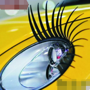 Car Headlight Eyelash Sticker