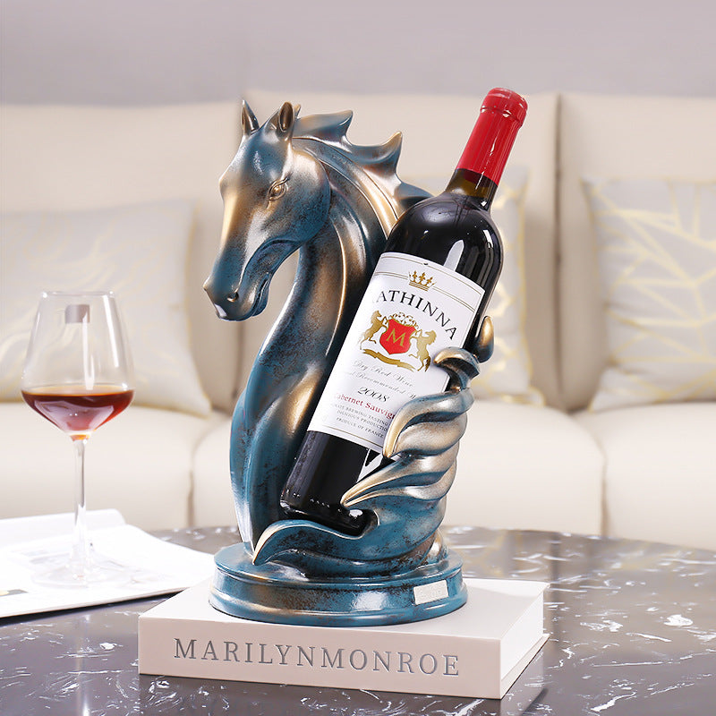 Decoration Horse Head Wine Rack